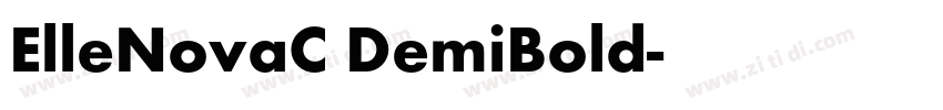 ElleNovaC DemiBold字体转换